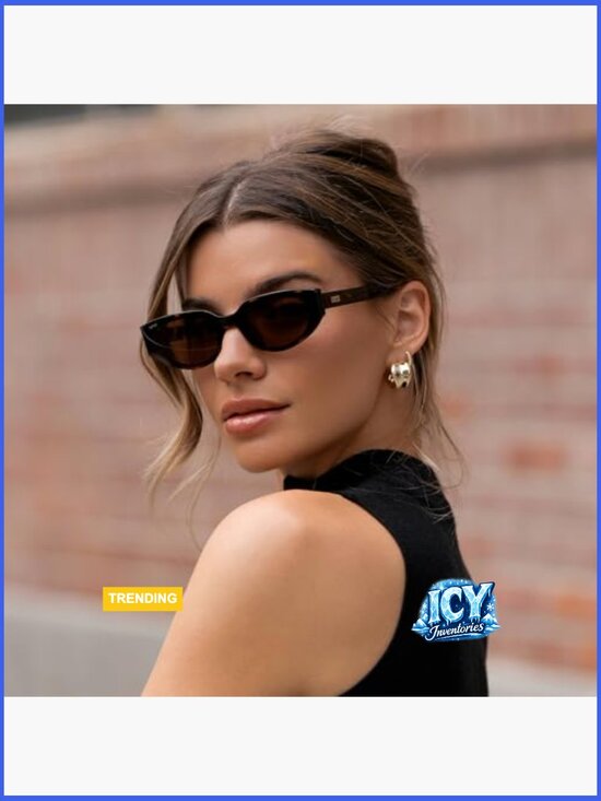 Cat-Eye Sunglasses with Acetate Frame, Anti-Reflective Lenses main image 6